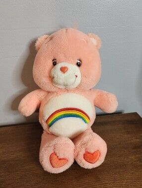 Care Bear (2002) Cheer Bear Plush Soft Stuffed Animal (Rainbow)